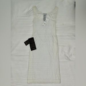 bebe White Bandage Cocktail Dress - New with Tags